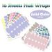 SILPECWEE Light Colour Nail Polish Strips for Women - 16 Sheets with Nail File | Self Adhesive Gel Nail Wraps Sticker and Accessories - Buy Online on SooperMarket.com