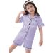 SWOMOG Kids Silk Pyjamas - Short Sleeve Satin PJs Set for Boys & Girls | Lavender | Ages 6-7 Years - Buy Online on SooperMarket.com