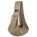 Pet carrier bag hand-free turnable breathable cotton safe travel carrier bag carrying bag for dogs cats puppies (Kaki) Khaki Small