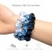Buy Basic Sense Pure Mulberry Silk Hair Scrunchies - Small Pack of 3 for Women & Girls - Blue Assortment - Buy Online on SooperMarket.com