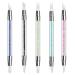 5Pcs Nail Art Sculpture Pen Dual Tipped Silicone Nail Tool Rhinestone Nail Polish Carving Pen Rubber Tip Nail Brushes Dul-tipped