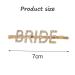 Bride Hair Clips - 2 Pcs Gold & Silver Rhinestone Letter Bobby Pins - Buy Online on SooperMarket.com
