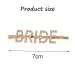 Bridal Hair Clips & Pins - Vintage Rhinestone Letter Accessories for Bride | Wedding Hairpieces for Bachelorette Party - Buy Online on SooperMarket.com