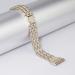 Mtozon Bling Metal Band for Fitbit Versa 3/Sense - Women's Dressy Slim Bracelet in Champagne Gold - Buy Online on SooperMarket.com