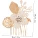 PLAFOPE Gold Leaf Side Comb Metal Hair Comb Hair Side Comb for Women Hair Comb Clip Comb Clips for Hair Leaf Hair Accessories Girl Headpiece Wedding Bride Headpiece Side Comb Headpiece - Buy Online on SooperMarket.com
