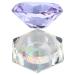minkissy Nail Art Crystal Cup Cosmetics Glass Purple Cover Diamond 6.5x8cm Purple