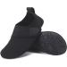 L-RUN Toddler Water Shoes | Barefoot Aqua Socks for Beach Pool Surfing | Kids Swim Shoes 9.5-10 Toddler | Strip Black - Buy Online on SooperMarket.com