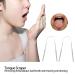 Stainless Steel Tongue Scraper - Effective Bad Breath Treatment for Adults | Robust Metal Tongue Cleaner for a Fresh Mouth - Buy Online on SooperMarket.com