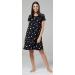 happy mama Labor Delivery Hospital Gown Breastfeeding Maternity - Black With Stars - Buy Online on SooperMarket.com