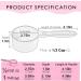 Food Grade Melamine Scoop Set - 1 Cup and 1/2 Cup Pink Scoops for Pet Food, Flour, Candy - Plastic Dry Measuring Cup for Canisters and Freezer - Buy Online on SooperMarket.com