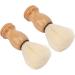 Premium Mini Shaving Brush for Men - Soft Synthetic Wooden Handle Ideal for Travel & Home Grooming | Facial Razor & Clean Tool - Buy Online on SooperMarket.com
