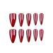 30 Pcs Halloween Press on Nails - Red Long Stiletto Fake Nails with Cat's Eye Design | Stick on Almond Style for Women | Perfect Holiday Nail Art - Buy Online on SooperMarket.com