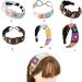 JSGHGDF Floral Knitted Headband for Women Stretch Turban Floral Crocheted Granny-square Ethnic Tie Head Wrap Headband Sun flower headband - Buy Online on SooperMarket.com