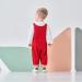 Volunboy Unisex Baby Cotton Dungarees 6-9 Months Red - Adjustable Corduroy Striped Overalls - Buy Online on SooperMarket.com