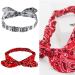 2PCS Red White Paisley Print Bandana Headband Set for Girls and Women - Buy Online on SooperMarket.com