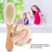 Soft Natural Goat Baby Hair Brush and Infant Head Massage Comb with Wooden Handle - Buy Online on SooperMarket.com