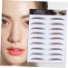 NOLITOY 4pcs Waterproof Eyebrow Women Transfer Like Sticker Men Makeup Water Hair-like Tool Authentic 21x15cm Brown - Buy Online on SooperMarket.com