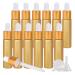 Tianzd 24 pieces 10 ml of empty chrome yellow drip bottle Pipette bottles with glass pipette 10 ml of glass bottle with a drip pipette with gold screw cap for essential oils perfume oils yellow 10 ml
