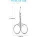 Jarvistar Premium Rounded Bent Nasal Scissors - Stainless Steel Facial & Nail Scissors for Men - 9.5 cm Ear & Hair Scissors - Bartscher Quality - Buy Online on SooperMarket.com