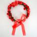 AISI Red Flower Wreath & Bracelet Set | Boho Hair Band & Crown for Wedding & Festival - Buy Online on SooperMarket.com