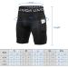 Lixada Men's Elastic Performance Sports Baselayer Shorts - Cool Dry Tights for Active Workouts | Large, A-Black/Grey/White - Buy Online on SooperMarket.com