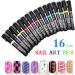 16PCS Nail Art Pen Painting Kit Drawing Dotting Nail Polish Pen 3d Nail Design Beauty Tools For Uv Gel Polish Assorted Colour - Buy Online on SooperMarket.com