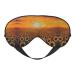 SSIMOO Sunflower Field Sunset Sea of Flowers Soft Sleep Eye Mask Female Breathable Eye Patch Perfect for Travel and Relaxation Black