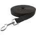 Nylon Training Dog Leash for Small Medium Large Dogs - 20ft Long Obedience Recall Lead for Camping - Black - Buy Online on SooperMarket.com