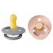 BIBS Pacifiers | Natural Rubber Baby Pacifier | Set of 2 BPA-Free Soothers | Made in Denmark | Cloud/Blush | Size 0-6 Months