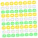 BCOATH Colored Tabs 300pcs Bands Small Green Pigeons Bird Outdoor Ring Finch Classification Doves Pigeon Dove Clip Ducks Colorful White Pet Birds Marking for Band Parrots Bright Professional Chicks 1.3X1.3X0.5CM As Shown