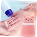 Beavorty 6-Piece Baby Powder Puff Set with Storage Bottle | Travel-Friendly Kit for Newborns | Loose Powder Sponge Container | Pink, 10x7CM - Buy Online on SooperMarket.com