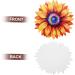 PRETYZOOM Sunflower Art Decor Iron Sunflower Hanging Ornament Sunflower Wall Decor - Buy Online on SooperMarket.com