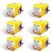 (6-Pack) 6V BR-2/3AGCT4A /A98L-0031-0025 4400mAh Replacement Battery Non-Rechargeable for FANUC CNC System with Brown Plug