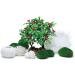 Biorb 55025 Decor Set 15L - Realistic Aquatic Plants Roots & Stones for Fresh & Saltwater Aquariums | Winter Collection - Buy Online on SooperMarket.com