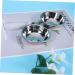 CIYODO 5 Pcs Vinegar Soy Toy Sauce Dishes Tray Vinegar Dish Spicy Soy Sauce Dishes Vinegar Soy Dish Silver - Buy Online on SooperMarket.com