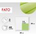 Fato Disposable Paper Napkins - Soft 2-Layer Apple Green 40 Pack FSC Certified - 100% Pure Cellulose - Buy Online on SooperMarket.com