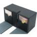 Scimi X-Large Premium Double Deck Box for 200+ Sleeved Cards - Elegant Black Cross Pattern - Buy Online on SooperMarket.com