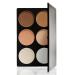 Vodisa Contour Face Powder Kit - Professional Base Foundation Corrector Palette for Highlighting, Contouring, and Bronzing - Brown - Buy Online on SooperMarket.com