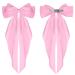 Shop Wllhyf Pink Hair Clips - 90s Satin Loop Hairpins for Women & Girls | Perfect for Parties & Everyday Style - Buy Online on SooperMarket.com