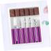 POPETPOP 3 Sets Nail Bits Nail Drill Tool Gel Polish Remover Drill Bit Manicure Drill Bits Cuticle Drill Bit Pedicure Bits Nail Polish Tools Nail Polish Accessories Purple Equipment Grid 6.5x5.5cmx3pcs Purplex3pcs - Buy Online on SooperMarket.com