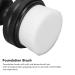 Round Liquid Foundation Brush - Flat Top Soft Hair Portable & Skin-Friendly for All Skin Types - Dustproof Cover Makeup Tool - Buy Online on SooperMarket.com
