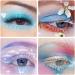 White False Eyelashes Halloween Colorful Eye Lashes Extension Tools Cosplay Makeup Natural Looking Masquerade Party Eyelashes Halloween Decorations Halloween Decor - Buy Online on SooperMarket.com