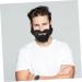 2pcs Fake Beard Party Supplies for Adults Halloween Decor Prom Decor Old Man Stick-on Mustache Fake Beard Costume Halloween - Buy Online on SooperMarket.com