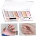 Nail Mirror Powder 6 Colours Manicure Chrome Glitter Pigment with Eyeshadow Sticks Golden nail chrome powder PINK - Buy Online on SooperMarket.com