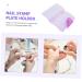 Mikinona Nail Art Card Holder Stamp Template Holder Stamping Plates Storage Bag Nail Art Plates Organizer Nail Art Stamp Rectangular Nail Shell Nail Image Plate Bag Nail Art Pouch As 19x14.5cm Pink - Buy Online on SooperMarket.com