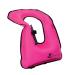 OMOUBOI Snorkel Vest for Adults Swim Vests Inflatable Snorkeling Jackets for Diving, Snorkeling, Swimming Safety (Suitable for 100-220 lbs) Rose-red