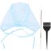 Taicols Hair Dyeing Highlights Hat Set Safe ABS Material Suitable for All Hair Types Suitable for Hair Salon Dyeing Reusable