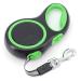 Moyouno 8m long retractable dog leash dog leasic leash 8m high-end pet lead automatic pull-out dog training line up to 50kg for small medium-sized and large dogs (green) greenen