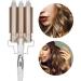 3 Barrels Curling Iron | Fast Heating Hair Waver & Crimper - 25mm Hair Curler Tool for Gorgeous Waves | International Shipping Available - Buy Online on SooperMarket.com