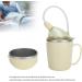 Convalescent Feeding Cup 350ml 304 Stainless Steel Adaptive Drinking Cup with Straw Leakproof Lightweight Bed Sippy Cup Drinking Aids for The Elderly Patient Disabled - Buy Online on SooperMarket.com